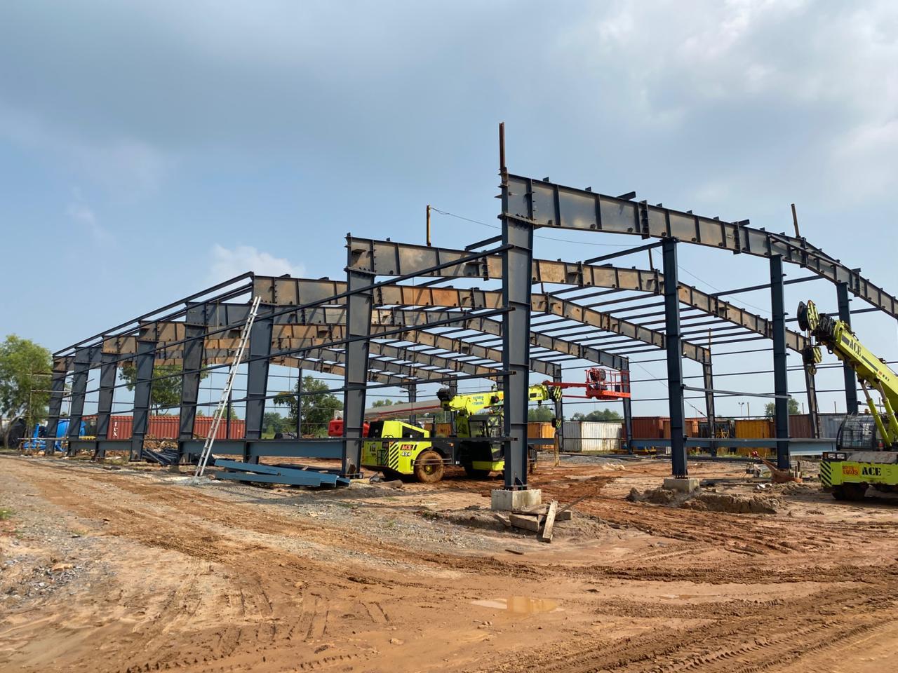 Apex Projects Solutions structural steel fabrication and yard work
